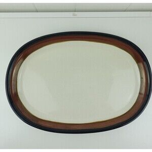 Mikasa Potter Art Oval Serving Platter Pattern Fire Song 15" Ben Seibel Design